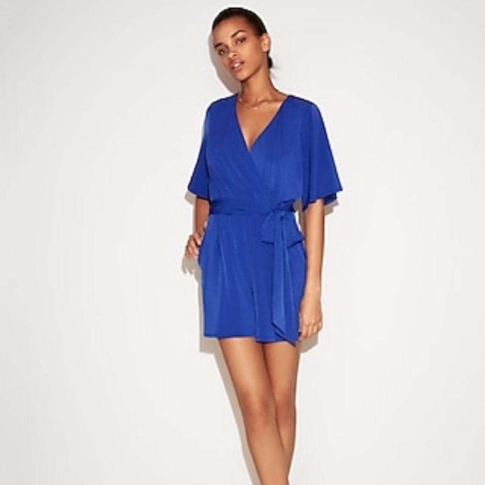 Express blue romper